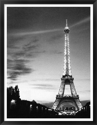 Framed Eiffel Tower Print