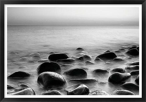 Framed Rocks in Mist 3 Print