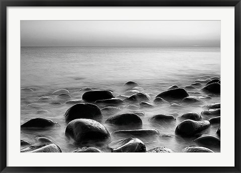 Framed Rocks in Mist 3 Print