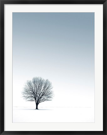 Framed Tree in Winterscape Print