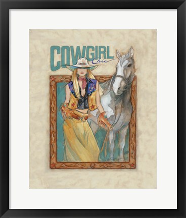 Framed Cowgirl Chic Print