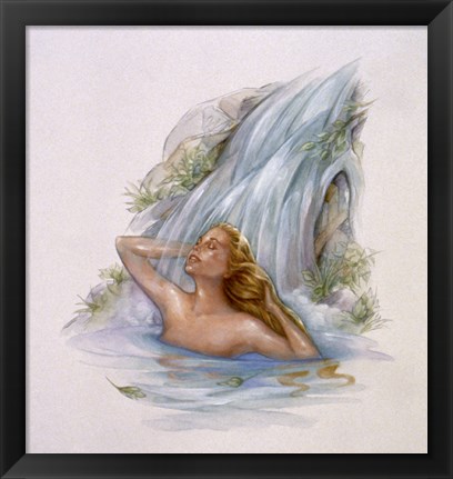 Framed Mermaid 4 Print