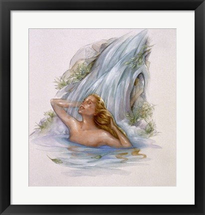 Framed Mermaid 4 Print