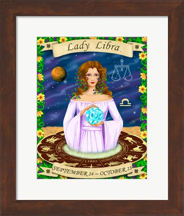 Framed Libra Print