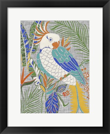 Framed Tropical Cockatoo Print