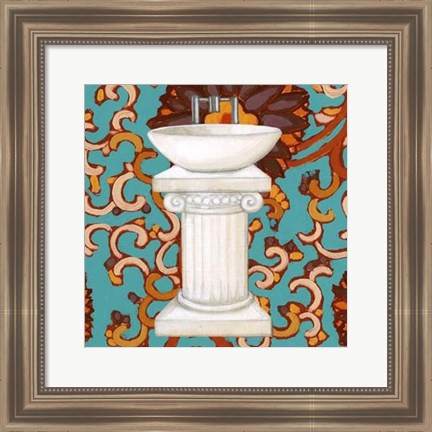 Framed Spice Bathroom IV Print