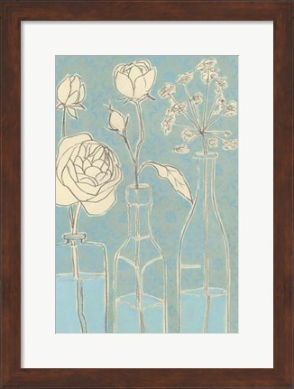 Framed Apothecary Flowers I Print