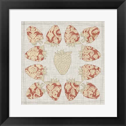 Framed Contour Fruits &amp; Veggies IX Print