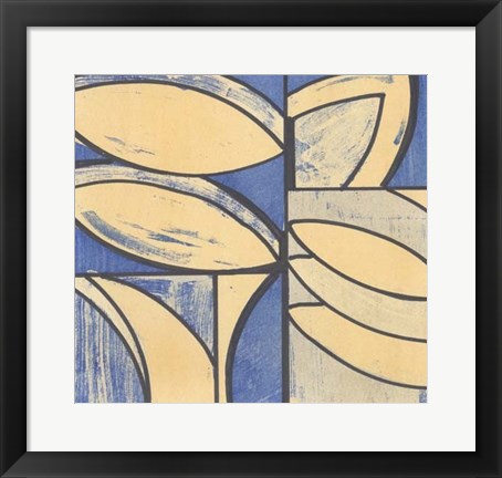 Framed Indigo Complement III Print