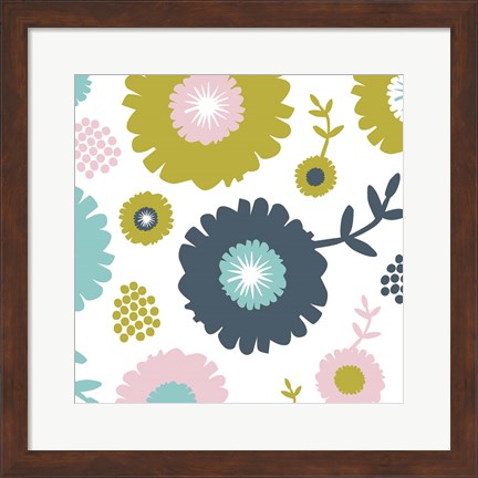 Framed Garden Floral II Print