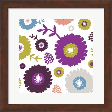 Framed Garden Floral III Print