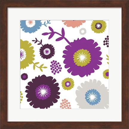 Framed Garden Floral III Print