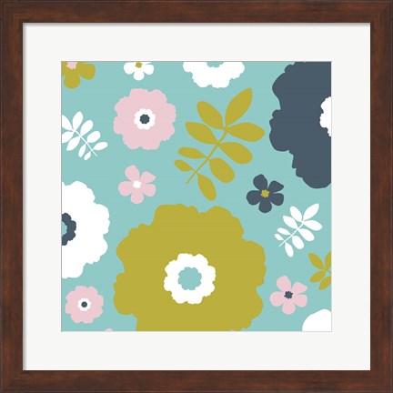 Framed Sweet Floral II Print