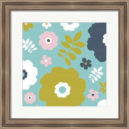 Framed Sweet Floral II Print