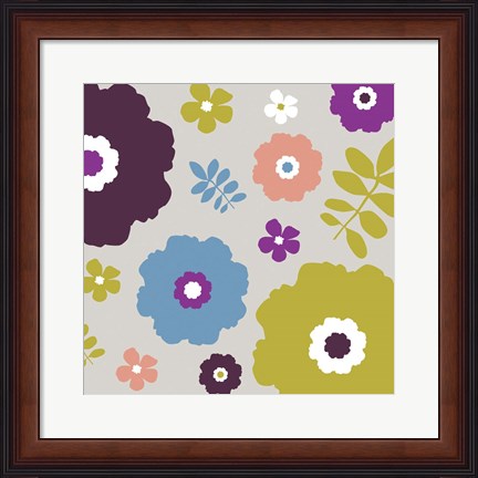 Framed Sweet Floral III Print