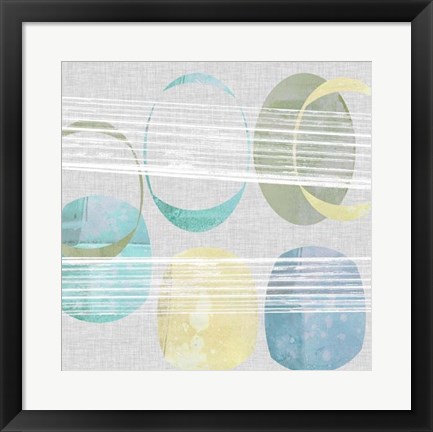 Framed Stone Pattern II Print