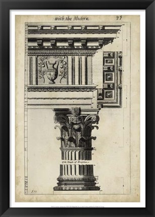 Framed Ancient Architecture VII Print