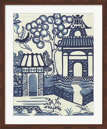 Framed Willow Landscape II Print