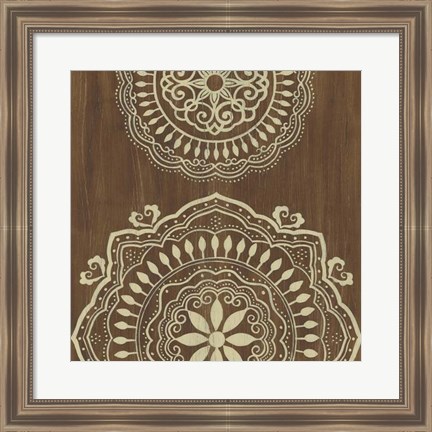 Framed Weathered Mandala IV Print