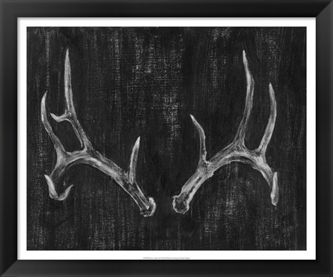 Framed Rustic Antlers II Print