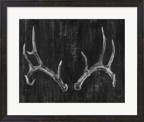 Framed Rustic Antlers II Print