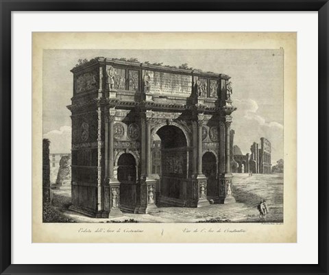 Framed Arco di Constantino Print