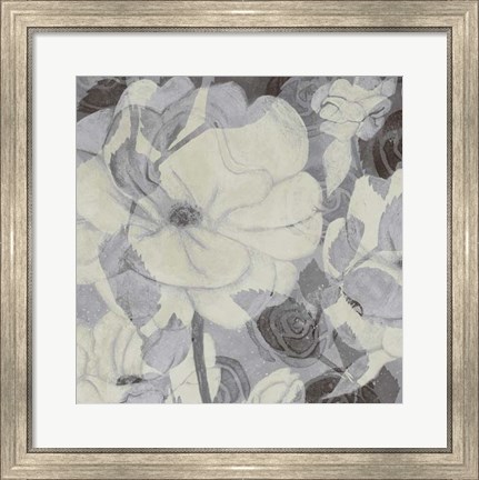 Framed Grey Garden I Print