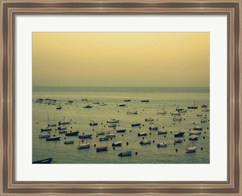 Framed Sunset Harbour II Print