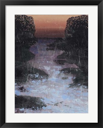 Framed Twilight Canal I Print