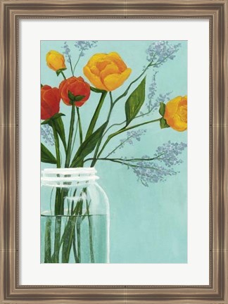 Framed Sylvan Bouquet I Print