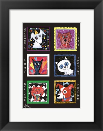 Framed Pets Play Print