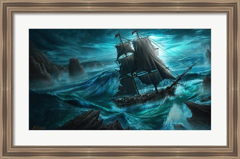Framed Dangerous Seas Print