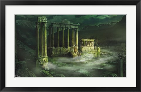 Framed Ruined Temple Print