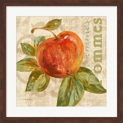 Framed Rustic Fruit I Print