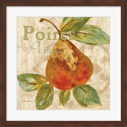 Framed Rustic Fruit IV Print