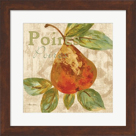 Framed Rustic Fruit IV Print