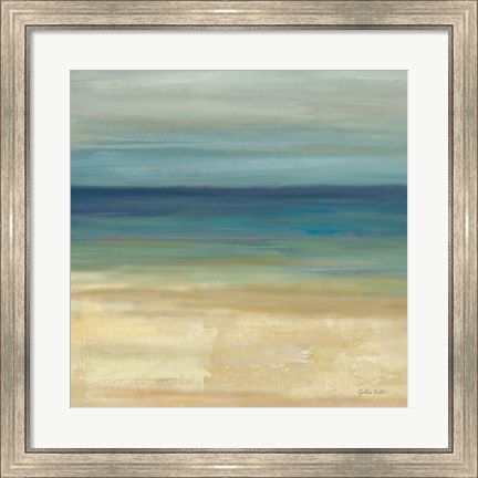 Framed Navy Blue Horizons I Print