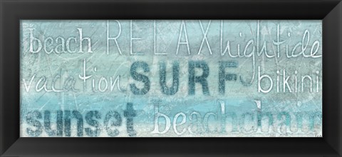 Framed Seascape Sentiment I Print