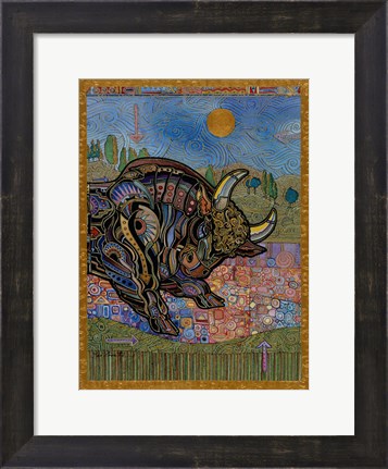 Framed Taurus Print