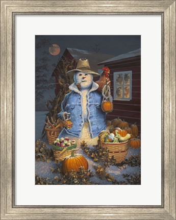 Framed Autumn Gathering Print