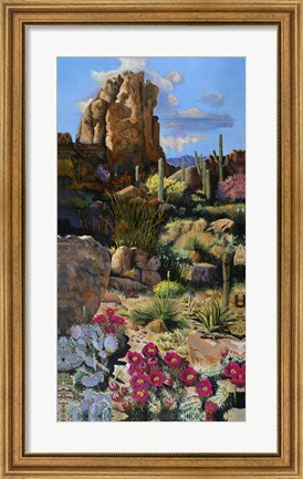 Framed Desert Oasis 1 Print