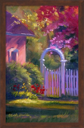 Framed Garden Gate Print