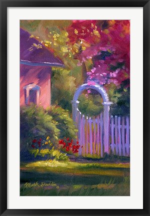 Framed Garden Gate Print