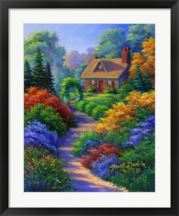 Framed Nestled Cottage Print