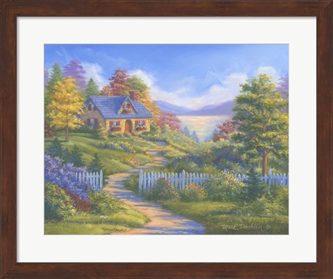 Framed Summer Cottage Print