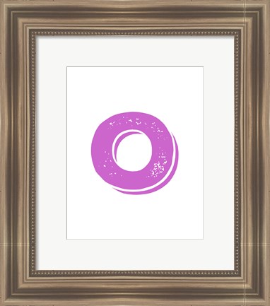 Framed O in Pink Print