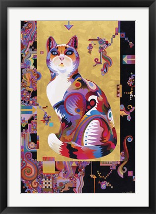 Framed Pythagoras&#39; Cat Print