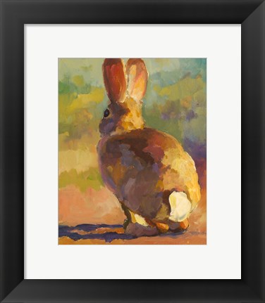 Framed Backdoor Bunny Print