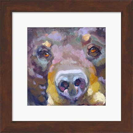 Framed Bear with Me Print