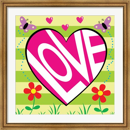 Framed Love Garden Print